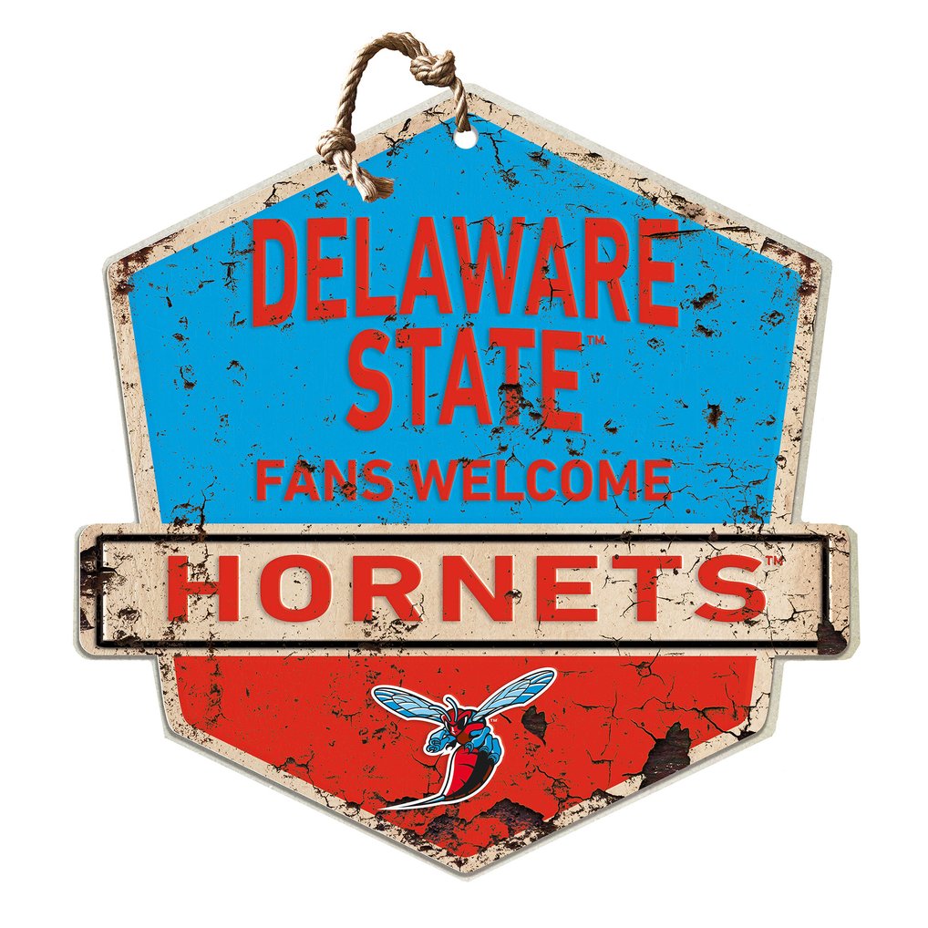 Delaware State Hornets Fans Welcome Sign