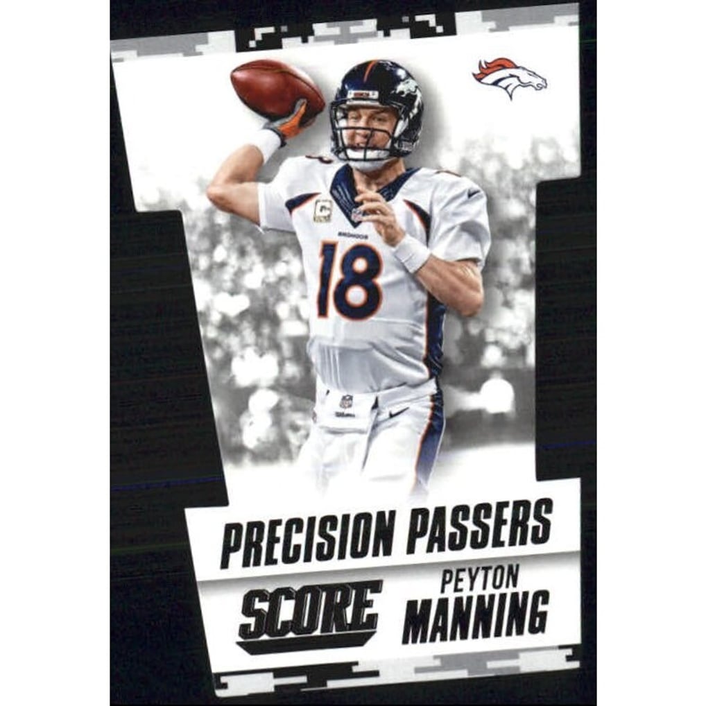 2015 Score Precision Passers Black Camo #6 Peyton Manning
