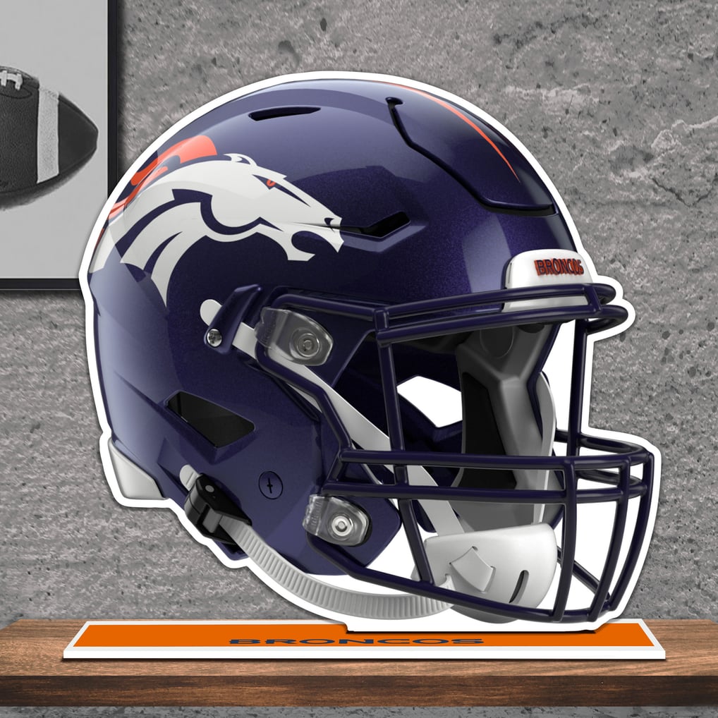 Denver Broncos 10" Speed Helmet Standee