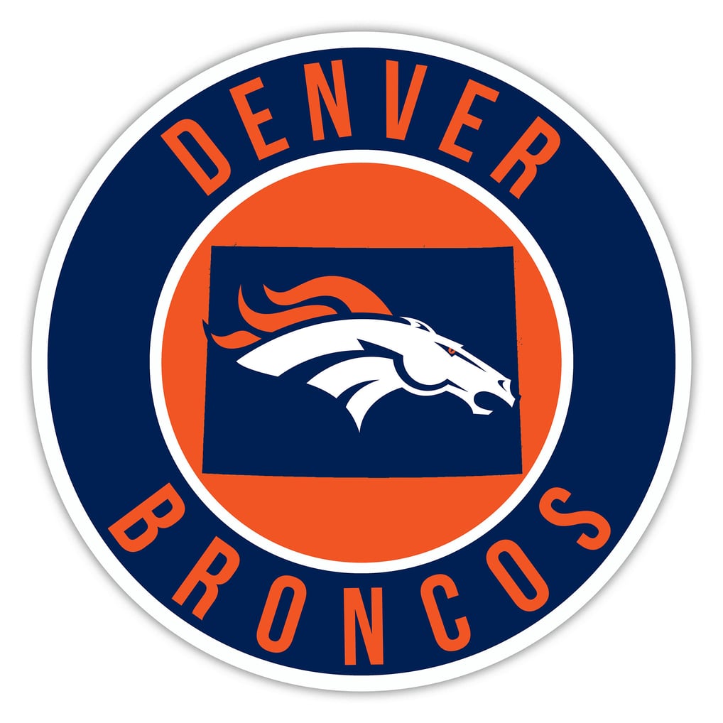 Denver Broncos 15" State Circle Sign