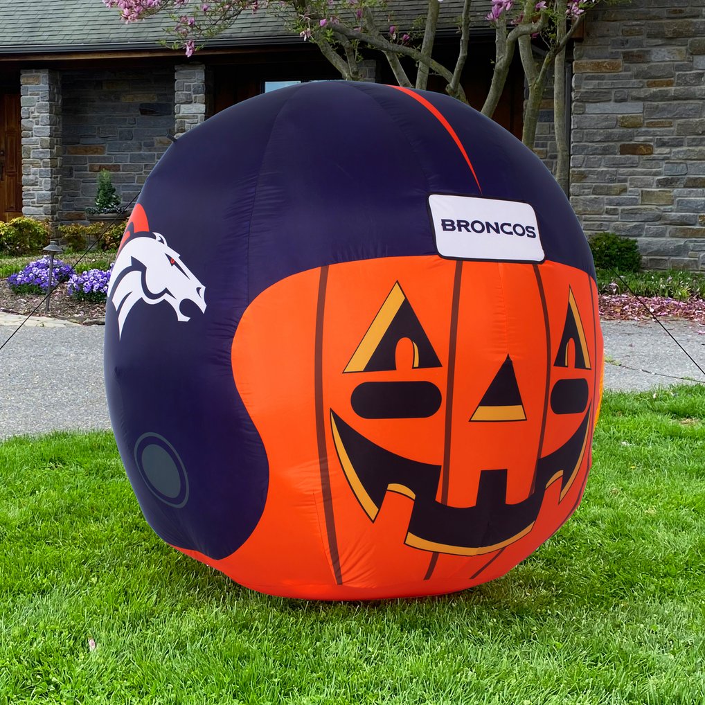 Denver Broncos 4' Inflatable Jack-O'-Helmet