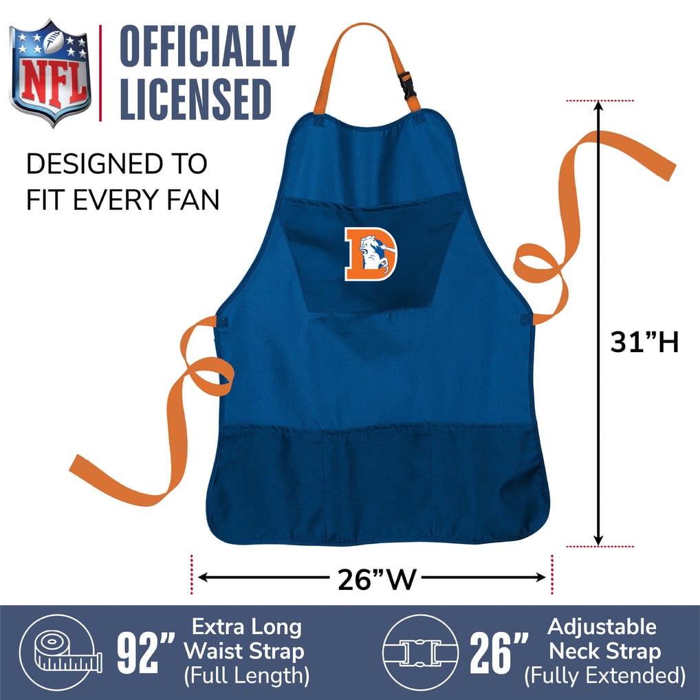 Denver Broncos Gridiron Classics Gameday Grilling Apron