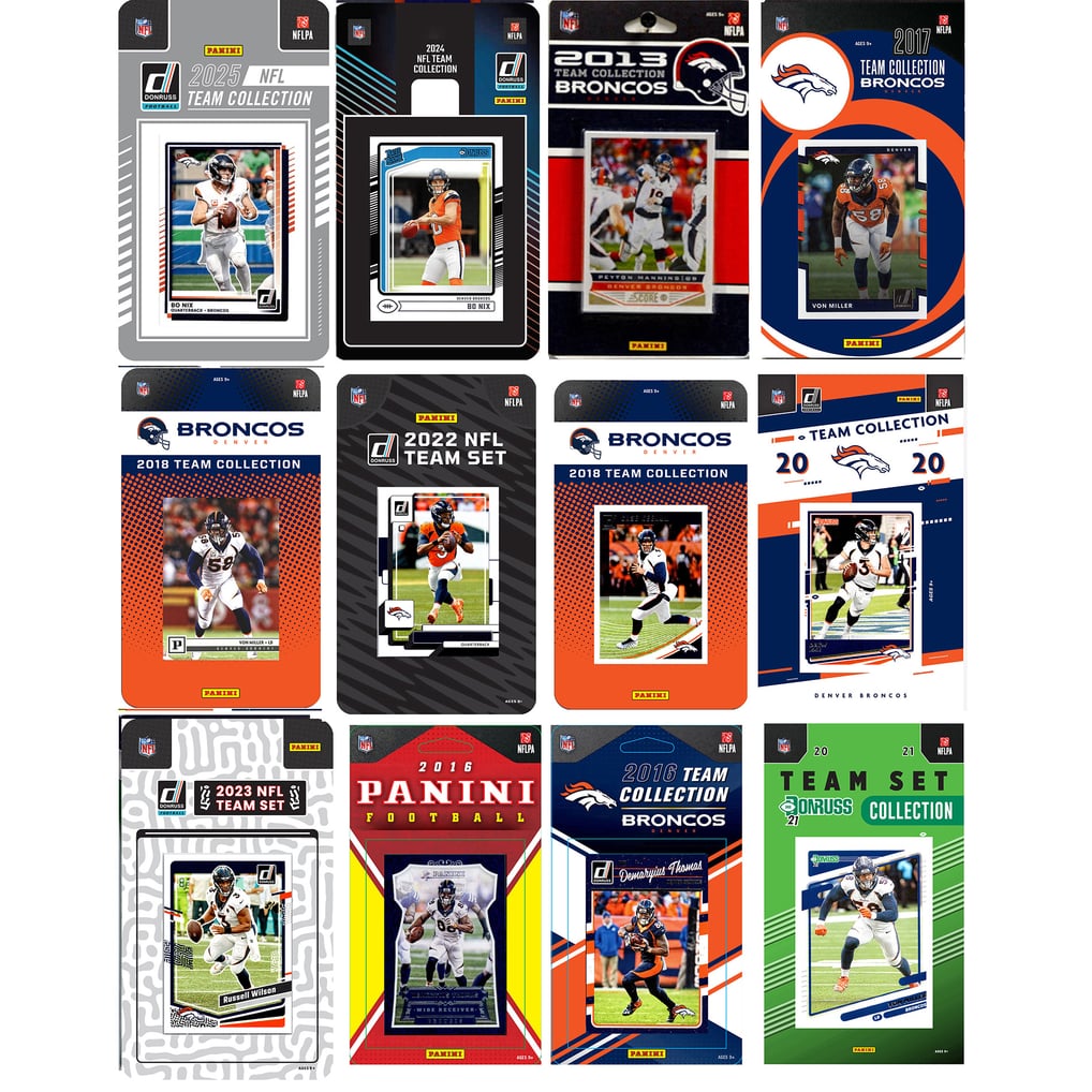 Denver Broncos Multi-Season Trading Card Set