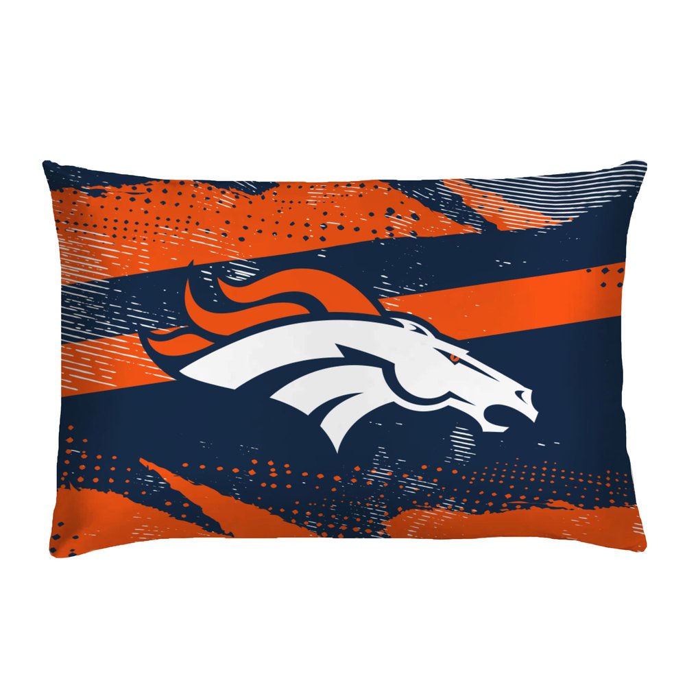 Denver Broncos Slanted Stripe 4-Piece Twin Bed Set