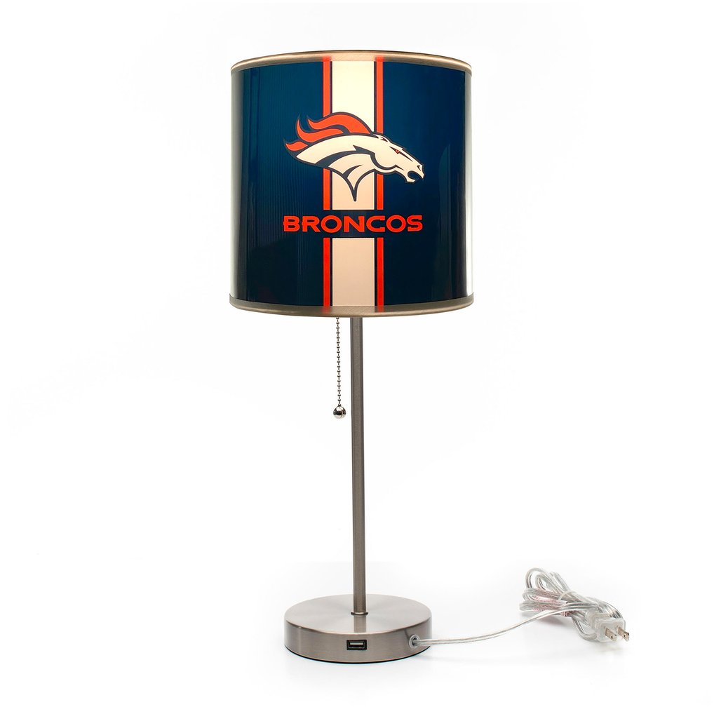 Denver Broncos Imperial Chrome Desk Lamp