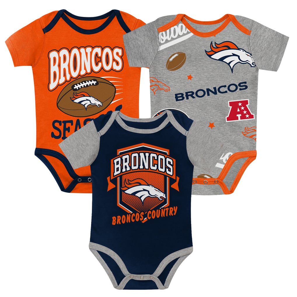  Denver Broncos Outerstuff Infant First Round Pick 3-Piece Bodysuit Set