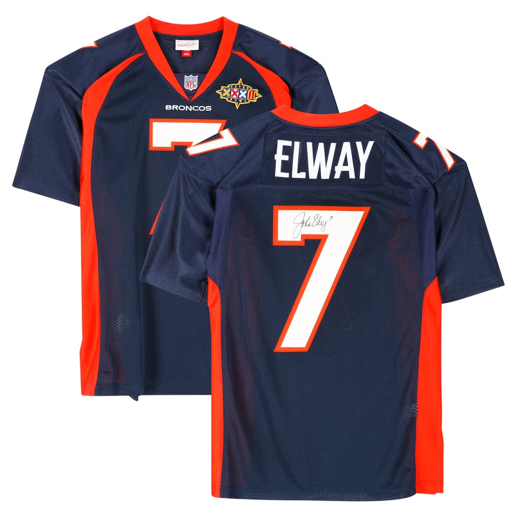 John Elway Denver Broncos Fanatics Authentic Autographed Blue Mitchell & Ness 1997 Throwback Authentic Jersey