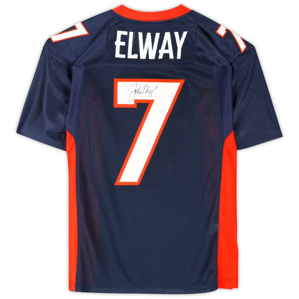 John Elway Denver Broncos Fanatics Authentic Autographed Blue Mitchell & Ness 1997 Throwback Authentic Jersey