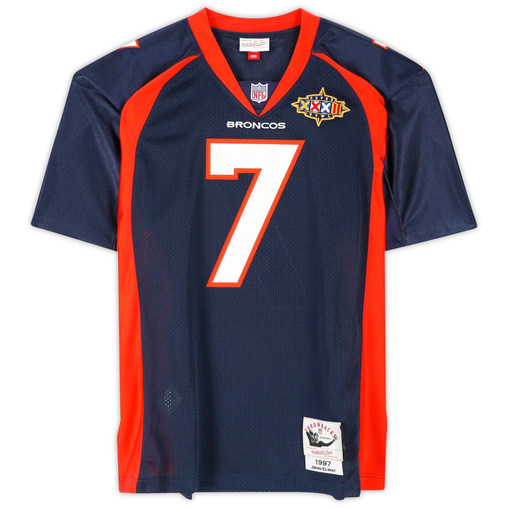 John Elway Denver Broncos Fanatics Authentic Autographed Blue Mitchell & Ness 1997 Throwback Authentic Jersey