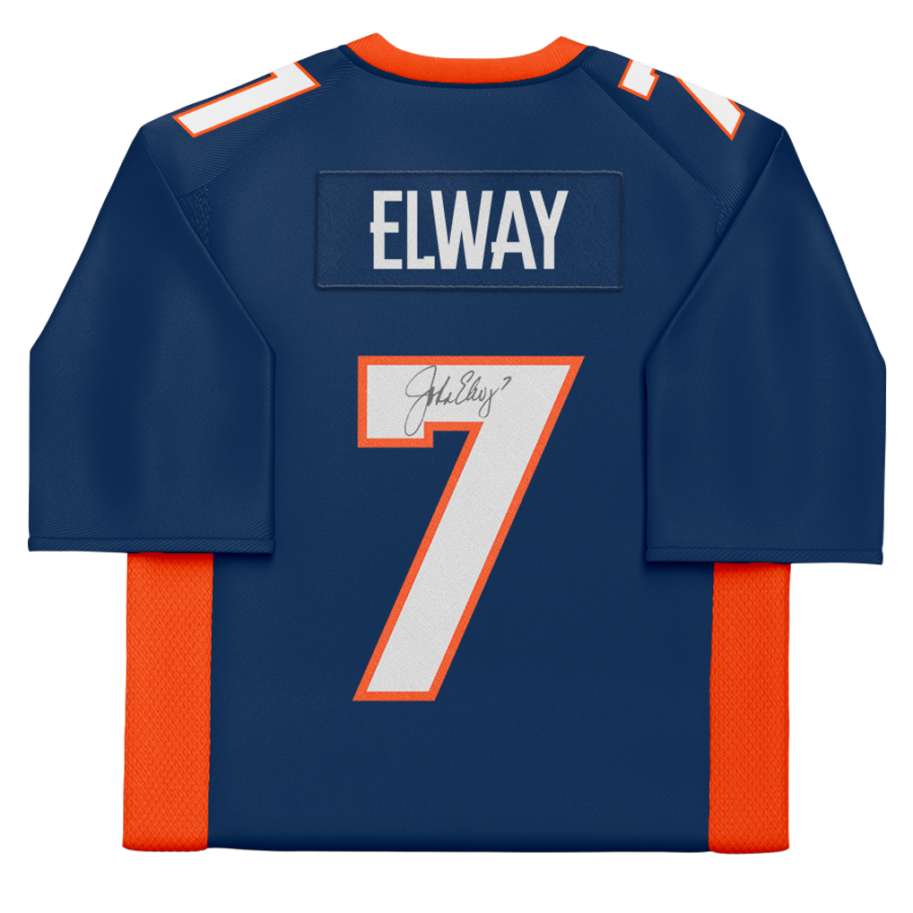 John Elway Denver Broncos Fanatics Authentic Autographed Blue Mitchell & Ness 1997 Throwback Authentic Jersey
