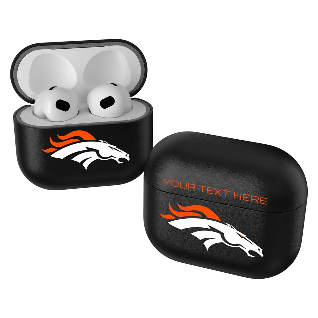 Denver Broncos Keyscaper Insignia Personalized AirPods 3rd Generation Case Cover - Black