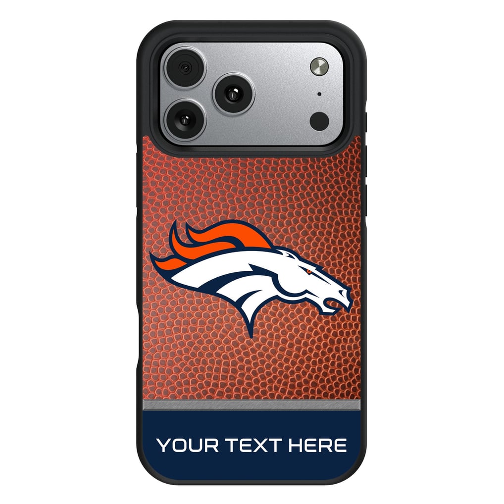 Denver Broncos Keyscaper Personalized Bump Case with 8.2ft Drop Protection