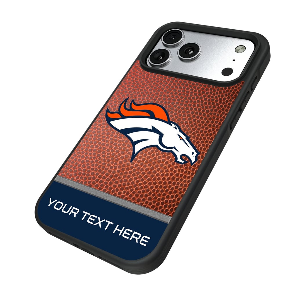 Denver Broncos Keyscaper Personalized Bump Case with 8.2ft Drop Protection