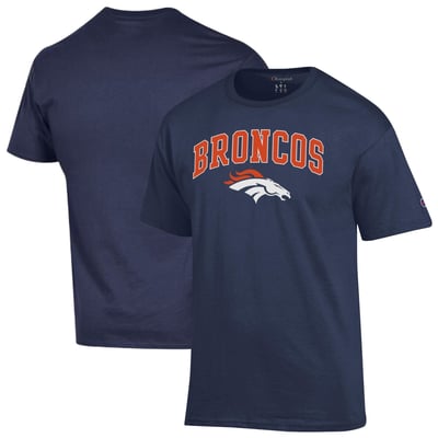 Denver Broncos Champion Arch Over Logo T-Shirt - Navy