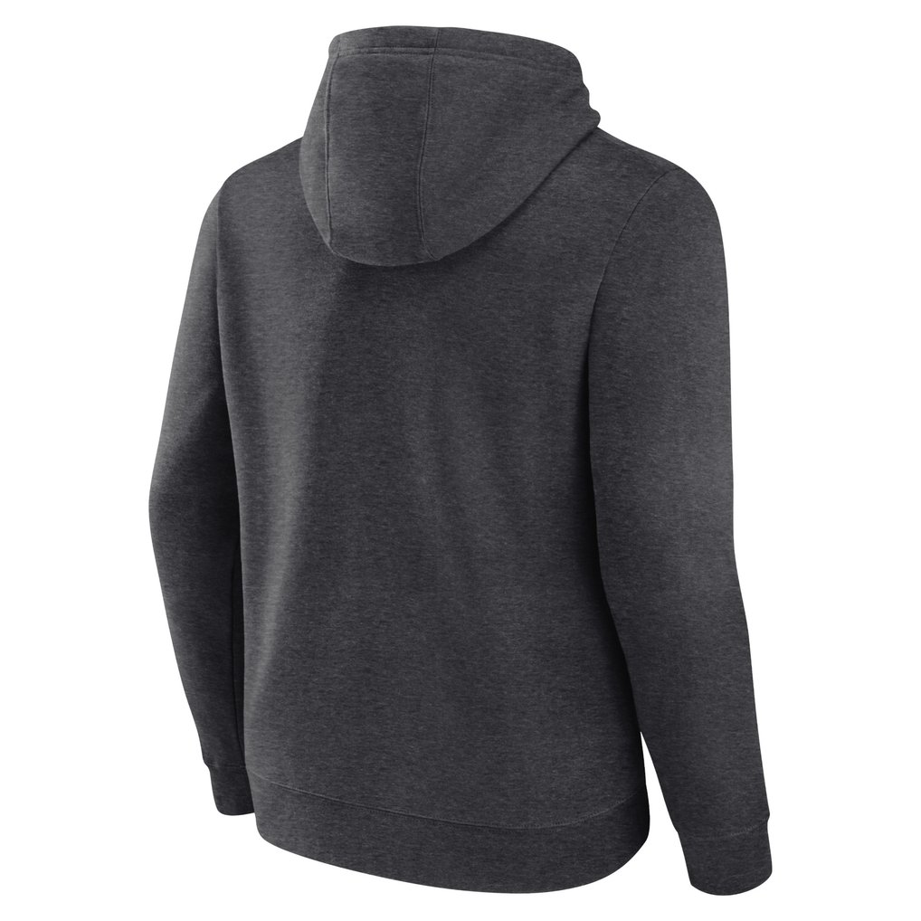 Denver Broncos Primary Team Logo Fitted Pullover Hoodie - Charcoal
