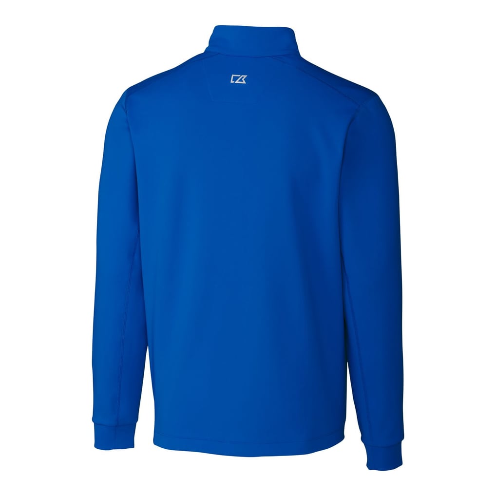 Denver Broncos Cutter & Buck Throwback Logo Traverse Stretch Quarter-Zip Pullover Top - Royal