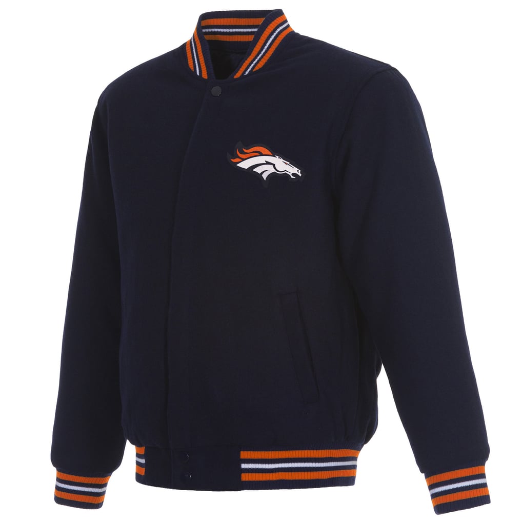 Denver Broncos JH Design Reversible Full-Snap Jacket - Navy