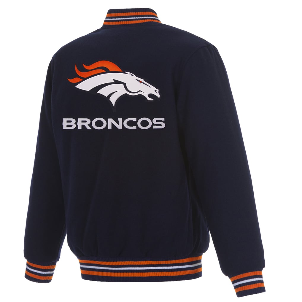Denver Broncos JH Design Reversible Full-Snap Jacket - Navy