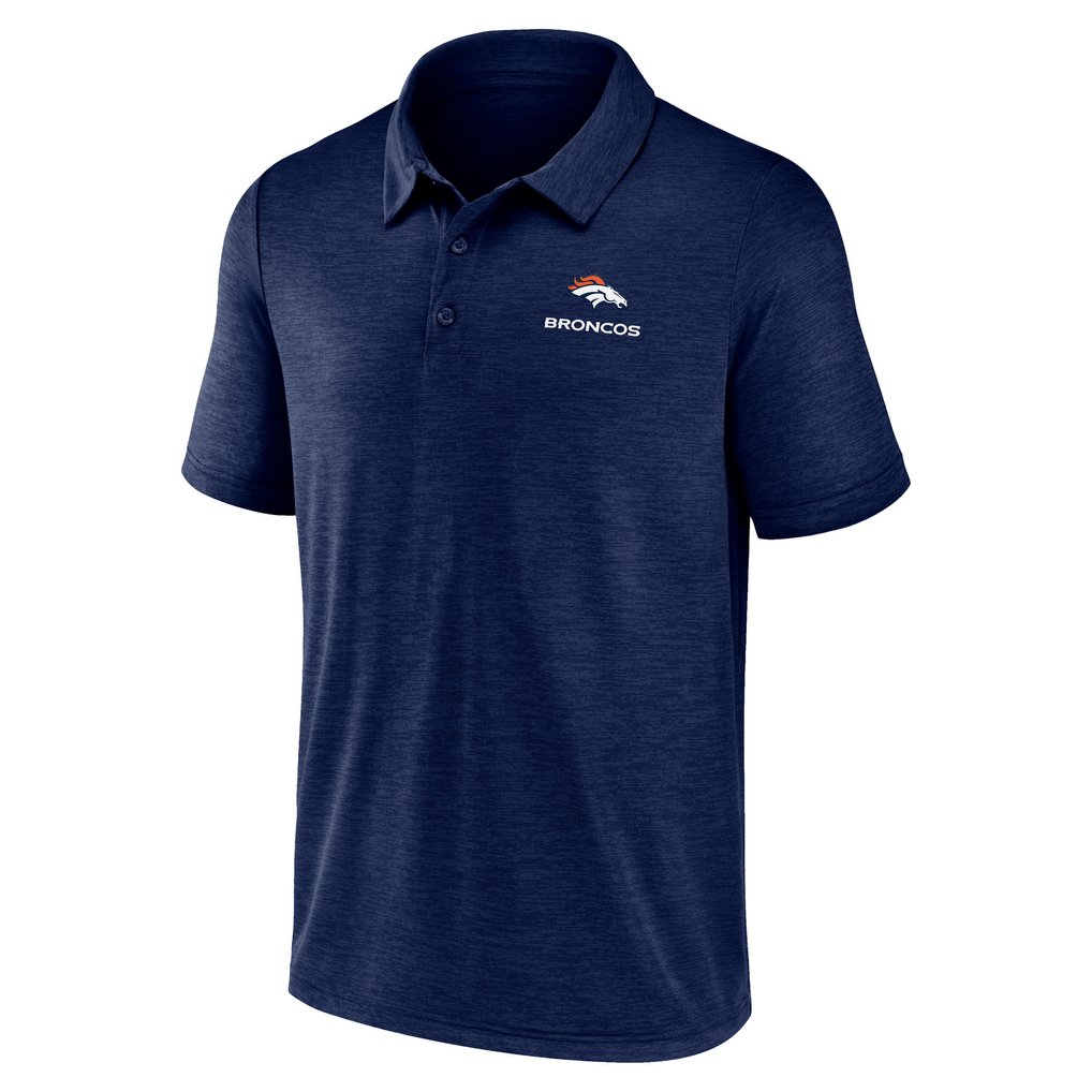 Denver Broncos Logo Athletic Making Waves Polo - Navy