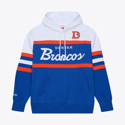  Denver Broncos Mitchell & Ness Head Coach Hoodie - Royal
