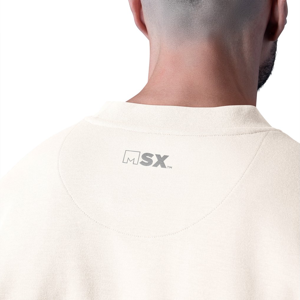  Denver Broncos MSX by Michael Strahan Whiteout Tri-Blend Sweatshirt - White