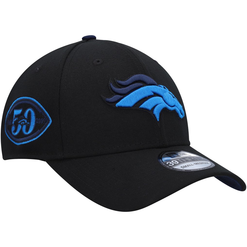 Denver Broncos New Era Pop 39THIRTY Flex Hat - Black