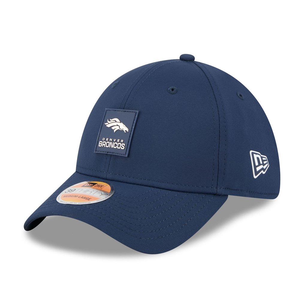 Denver Broncos New Era 2025 Sideline 39THIRTY Flex Hat - Navy
