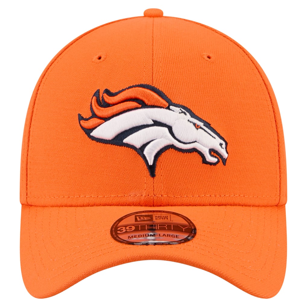  Denver Broncos New Era Core Team 39THIRTY Flex Hat - Orange
