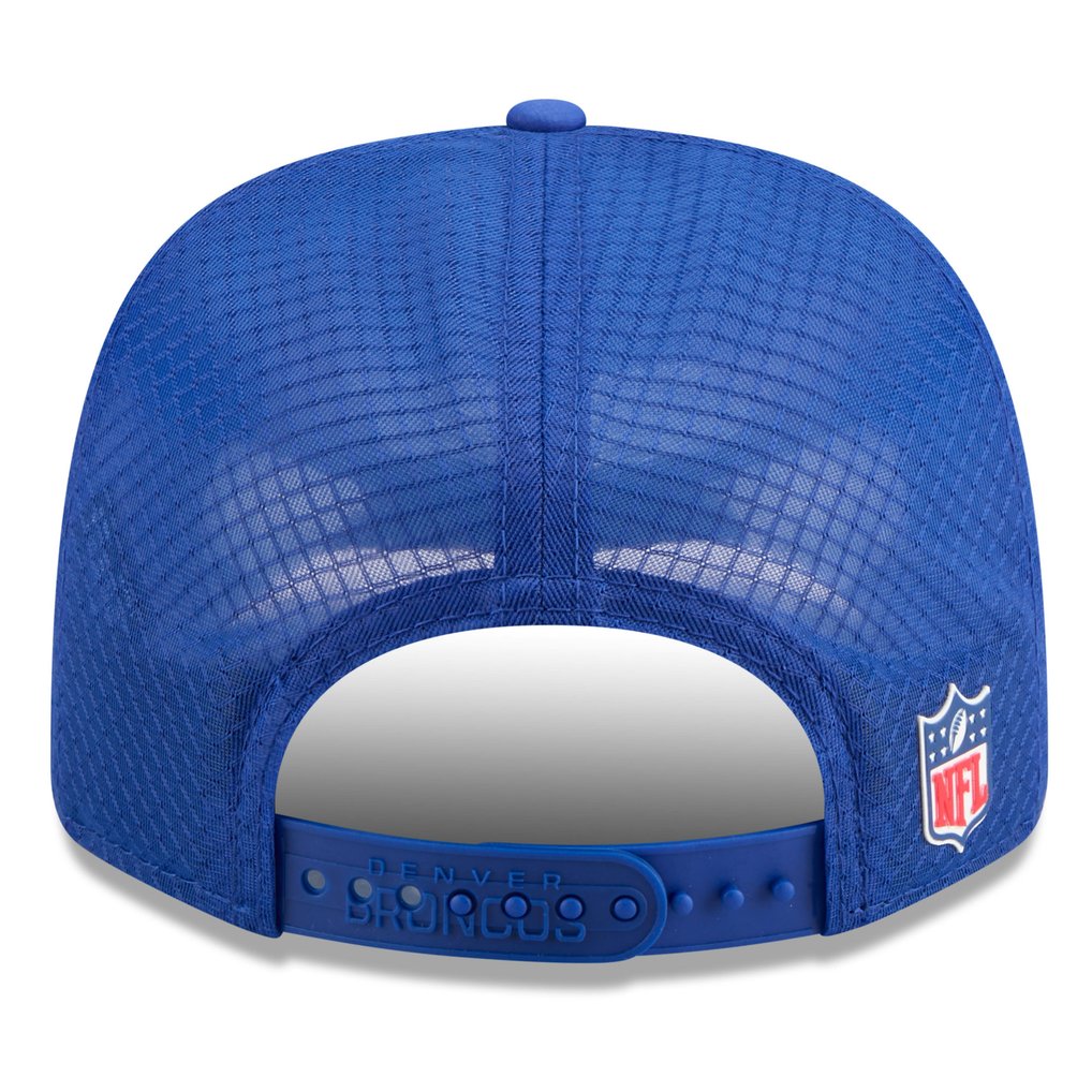 Denver Broncos New Era 2025 Sideline Throwback 9SEVENTY Trucker Adjustable Hat - Royal