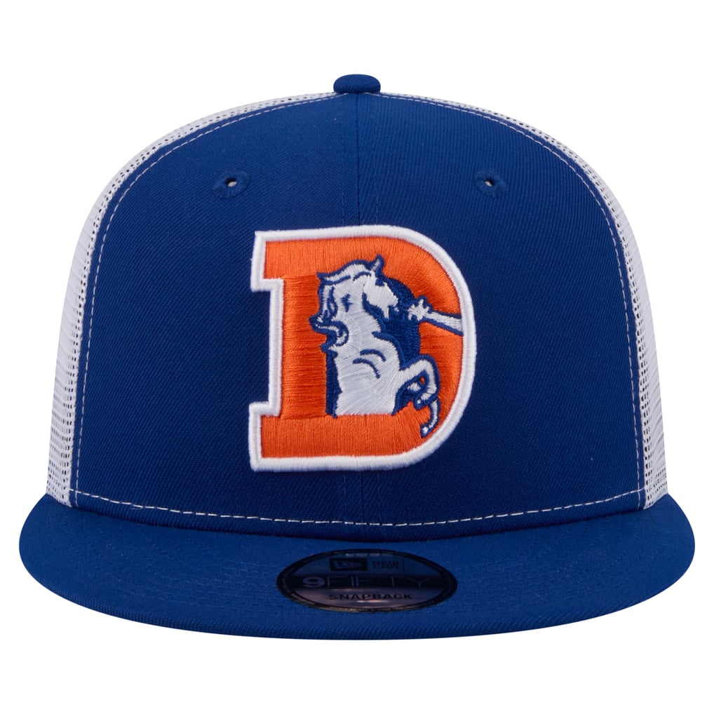  Denver Broncos New Era Core Team 9FIFTY Trucker Snapback Hat - Royal