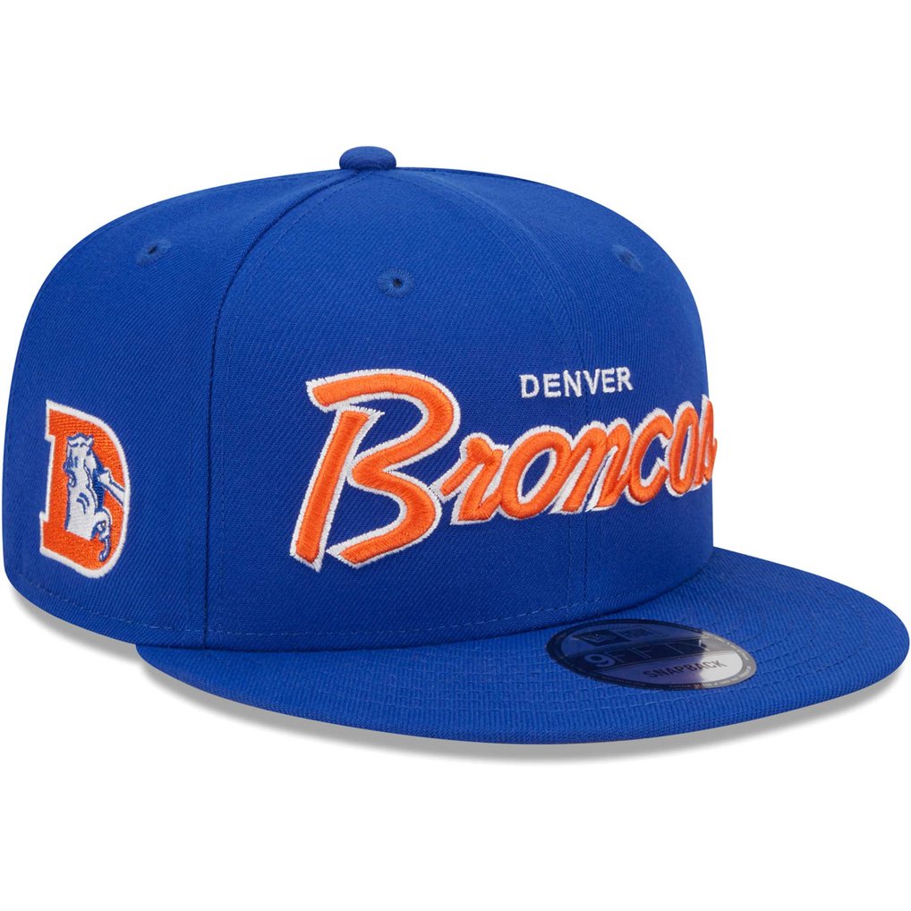 Denver Broncos New Era Main Script 9FIFTY Snapback Hat - Royal