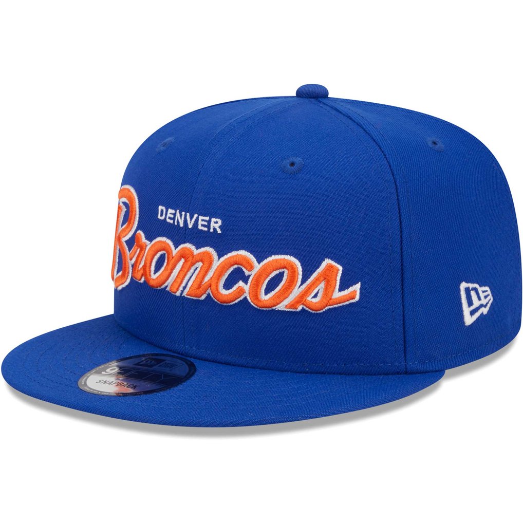 Denver Broncos New Era Main Script 9FIFTY Snapback Hat - Royal