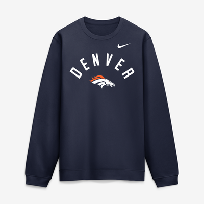 Denver Broncos Nike Primetime Club Sweatshirt - Navy