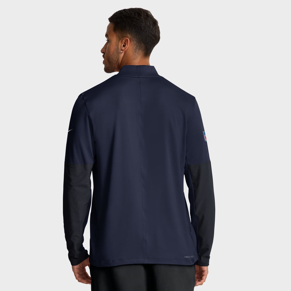 Denver Broncos Nike Sideline Dri-FIT Half-Zip Pullover - Navy