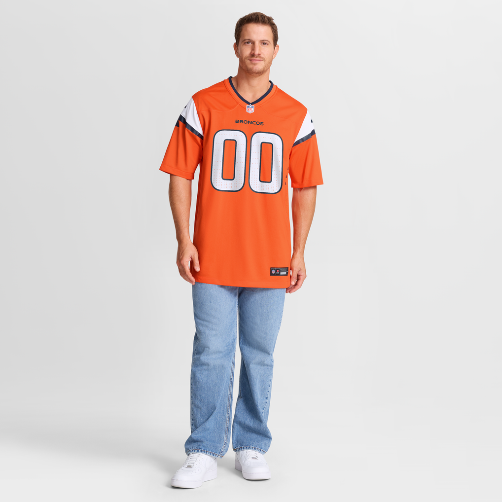 Denver Broncos Nike Team Custom Game Jersey - Orange