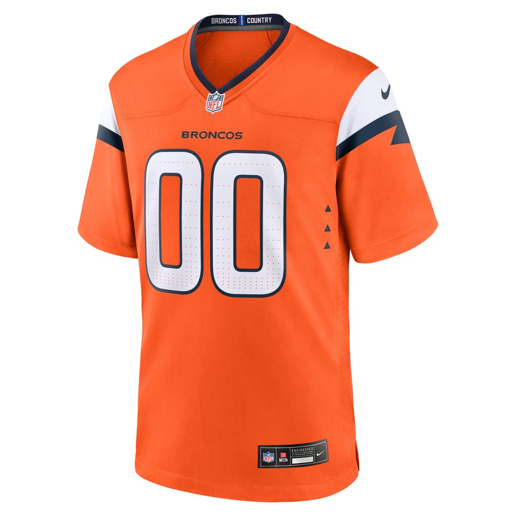 Denver Broncos Nike Team Custom Game Jersey - Orange