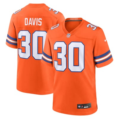 Terrell Davis Denver Broncos Nike Retired Player Alternate Game Jersey - Orange