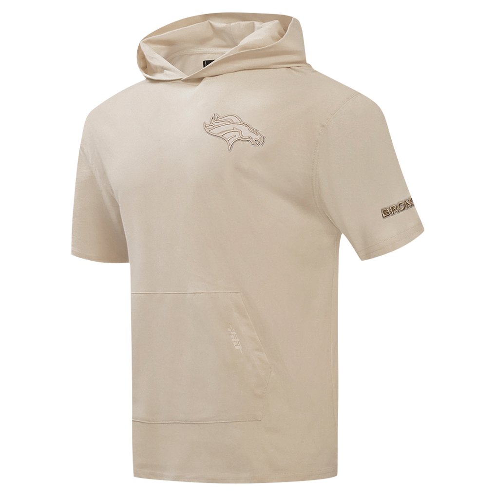 Denver Broncos Pro Standard Neutrals Capsule Short Sleeve Pullover Hoodie - Tan