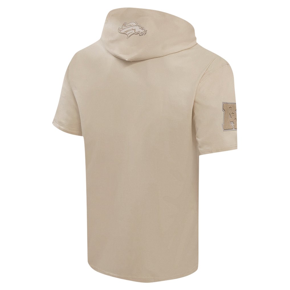 Denver Broncos Pro Standard Neutrals Capsule Short Sleeve Pullover Hoodie - Tan