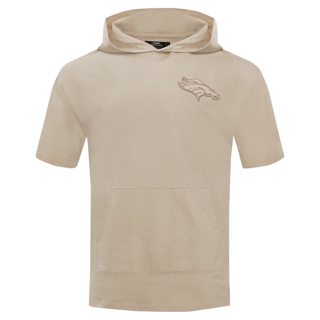 Denver Broncos Pro Standard Neutrals Capsule Short Sleeve Pullover Hoodie - Tan