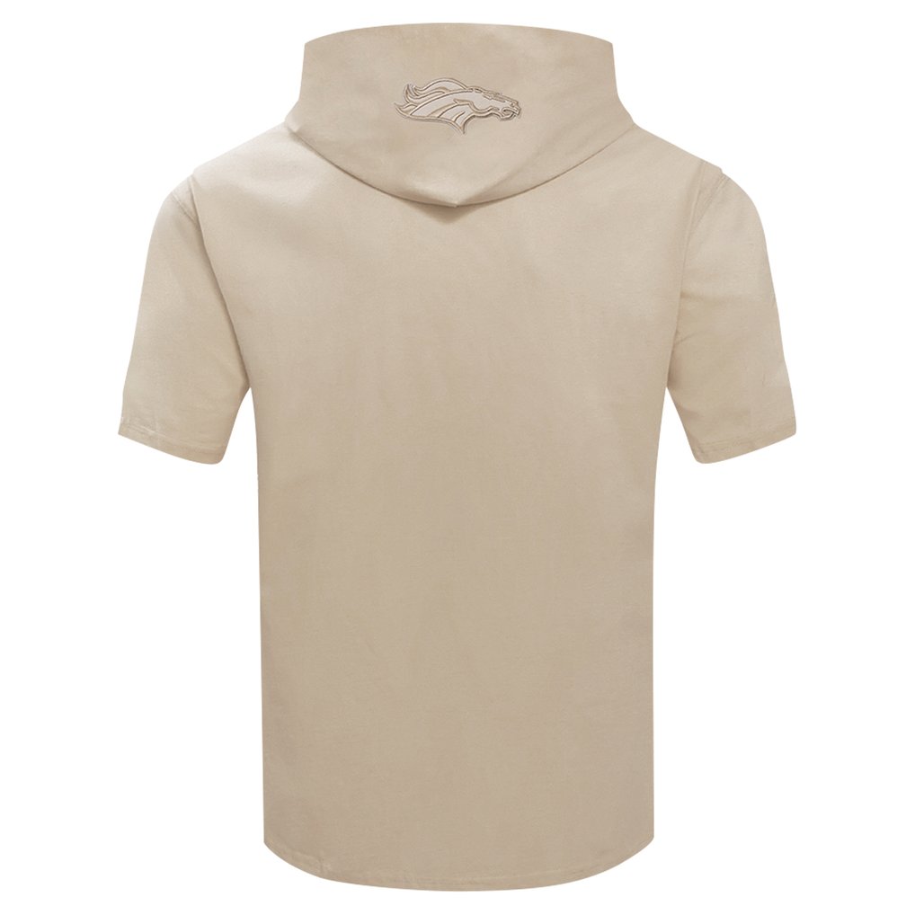 Denver Broncos Pro Standard Neutrals Capsule Short Sleeve Pullover Hoodie - Tan