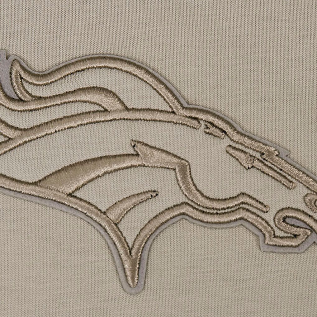 Denver Broncos Pro Standard Neutrals Capsule Short Sleeve Pullover Hoodie - Tan