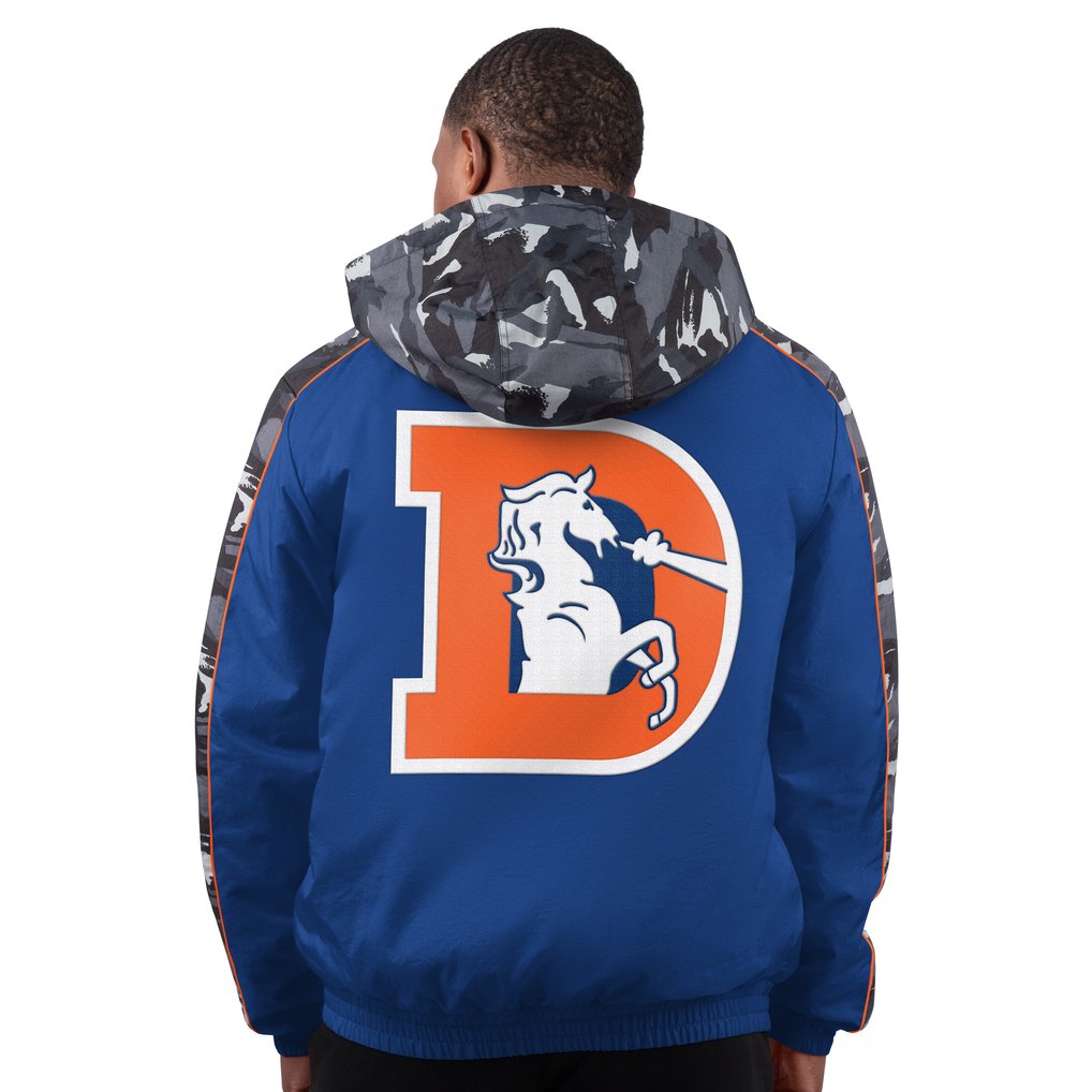 Denver Broncos Starter Thursday Night Gridiron Full-Zip Hoodie Jacket - Navy