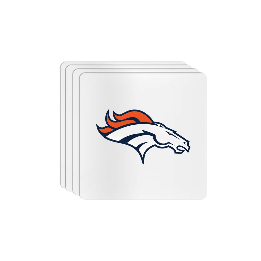 Denver Broncos The Memory Company Square Ceramic Coaster Set