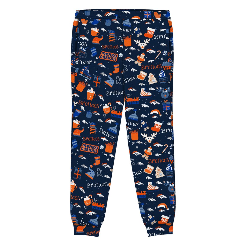 Denver Broncos Outerstuff Toddler Chestnut Holiday Sleep Set - Navy