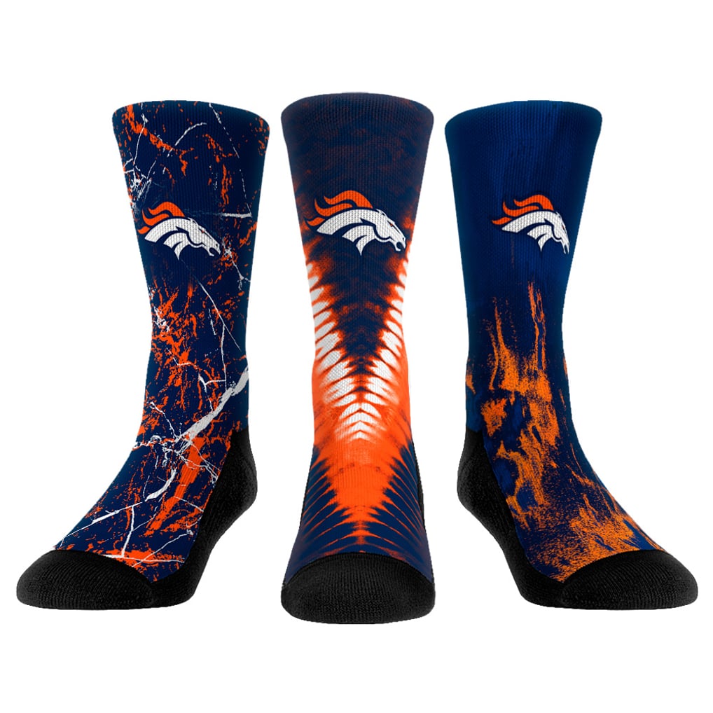 Denver Broncos Rock Em Socks 3-Pack Crew Socks Set
