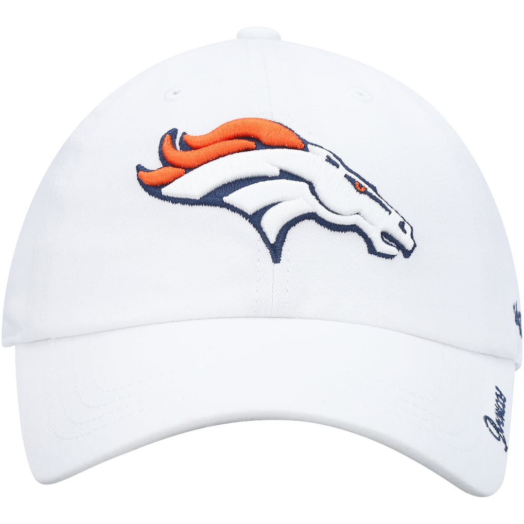 Denver Broncos '47 Women's Miata Clean Up Logo Adjustable Hat - White