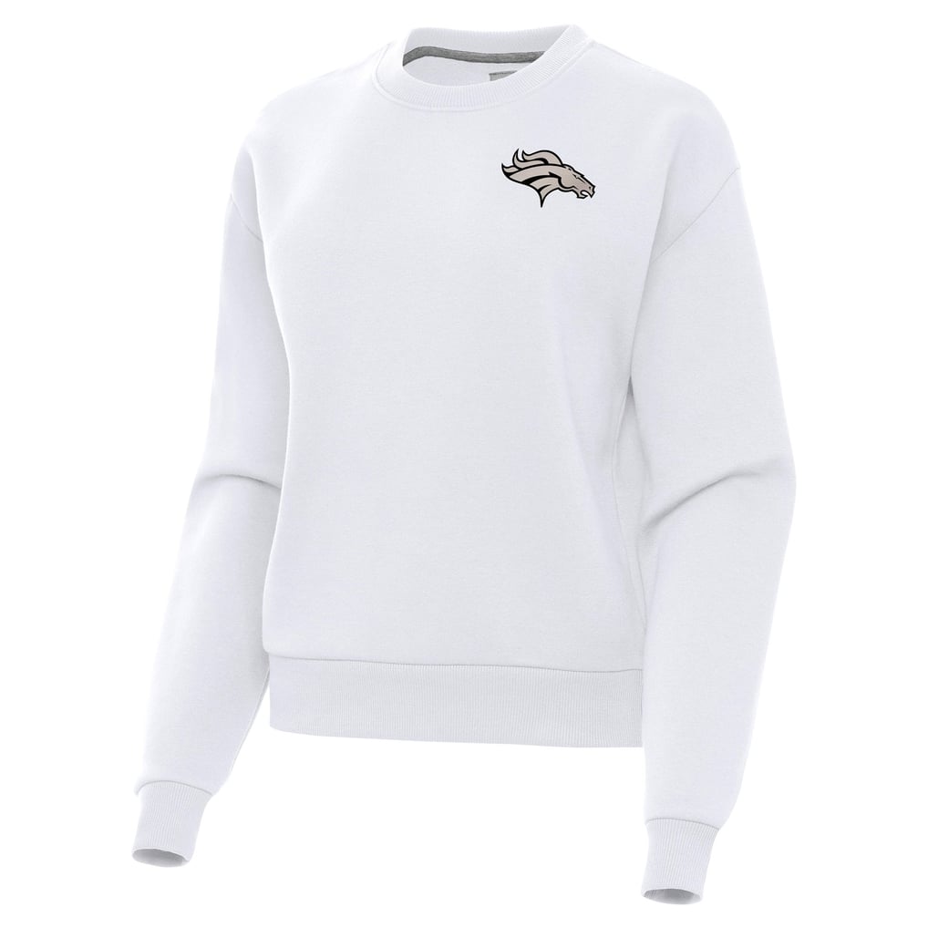  Denver Broncos Antigua Women's Victory Pullover Sweatshirt - White