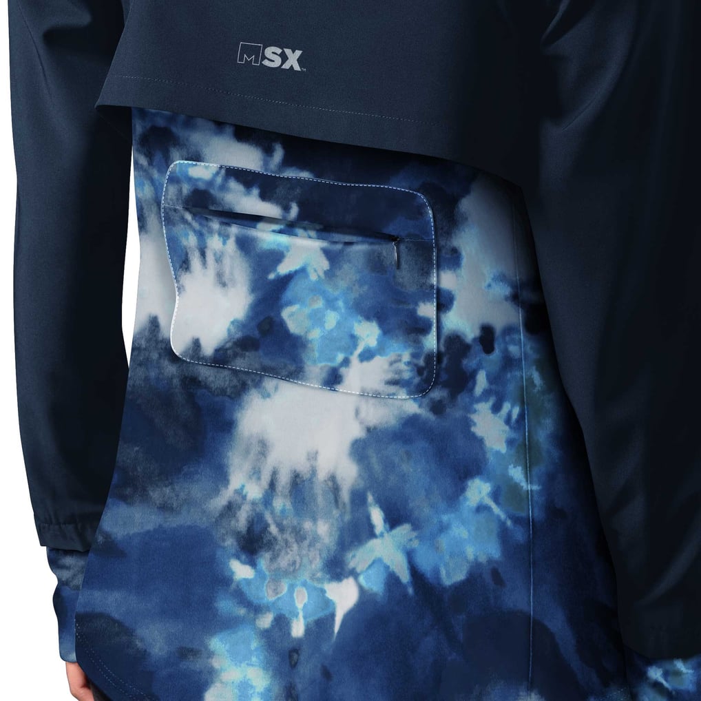 Denver Broncos MSX by Michael Strahan Women's Grace Raglan Full-Zip Running Jacket - Navy