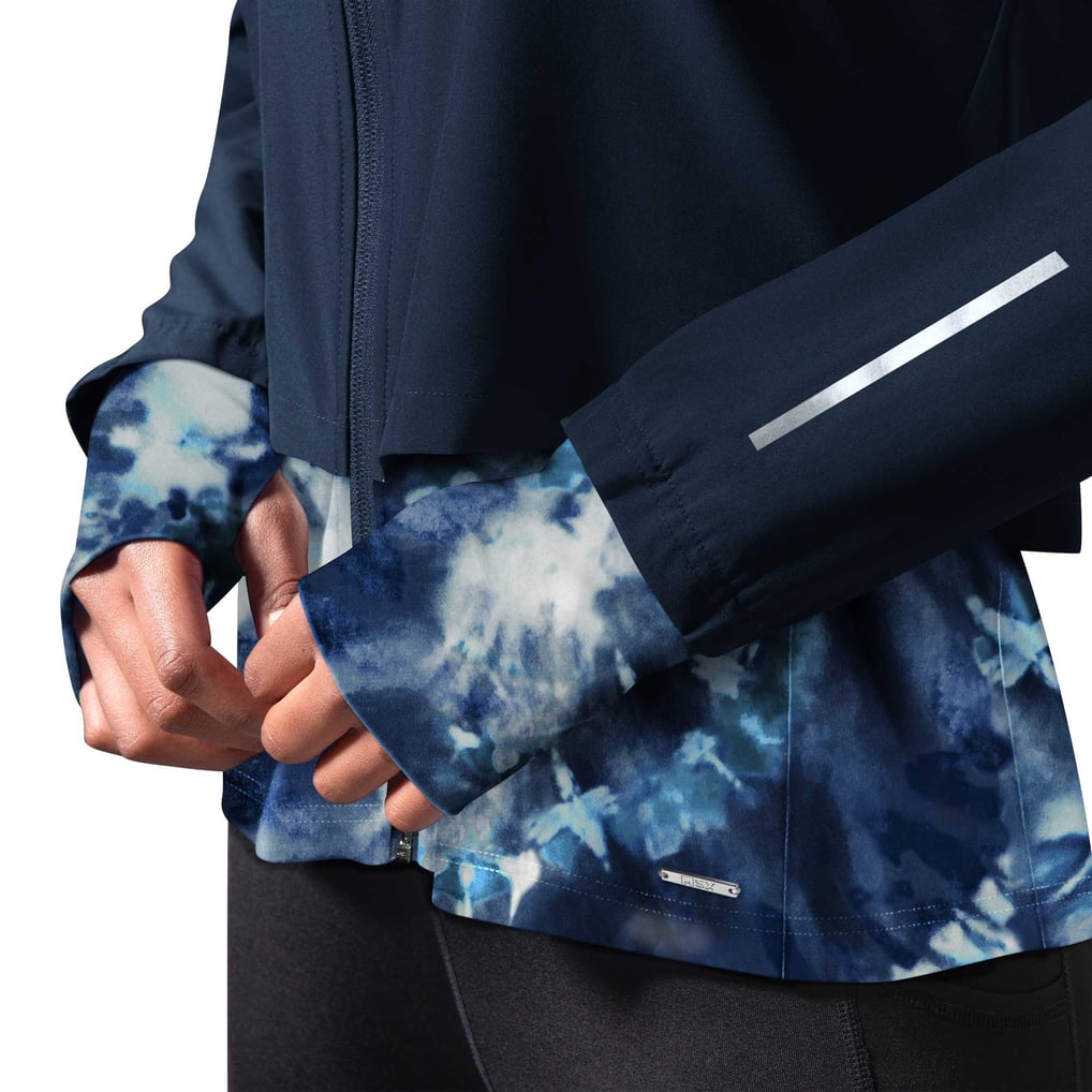 Denver Broncos MSX by Michael Strahan Women's Grace Raglan Full-Zip Running Jacket - Navy